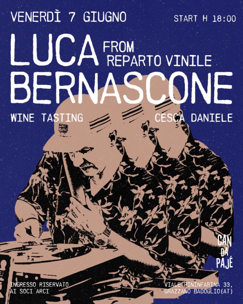 VENERDÌ 07.06 | LUCA BERNASCONE + WINE TASTING CESCA DANIELE